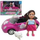 Κούκλα Cute Girl Με Αγωνιστικό Αυτοκίνητο  (MKG794045)